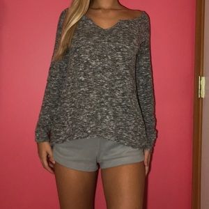 grey ish v neck sweater
